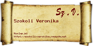 Szokoli Veronika névjegykártya